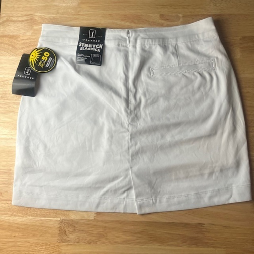 PGA TOUR White Golf Skort Stretch UPF 50 Sun Protection Women's Size 4 New - Picture 3 of 9